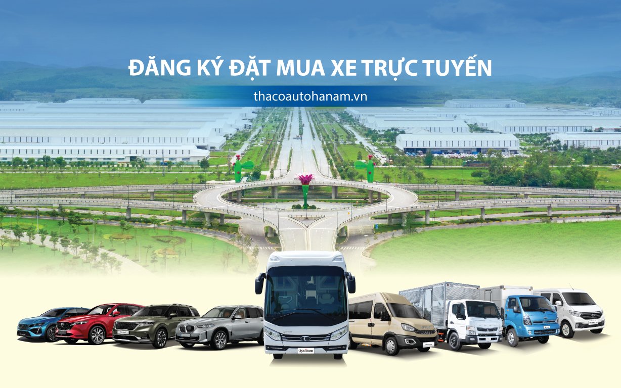 Trải nghiệm tính năng đặt mua xe trực tuyến trên website THACO AUTO HÀ NAM